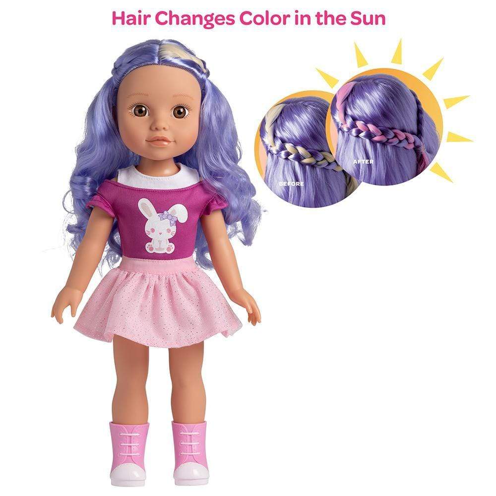 Adora 14" Doll-Be Bright Doll Lulu Bunny,Hair Color Changes in the Sun