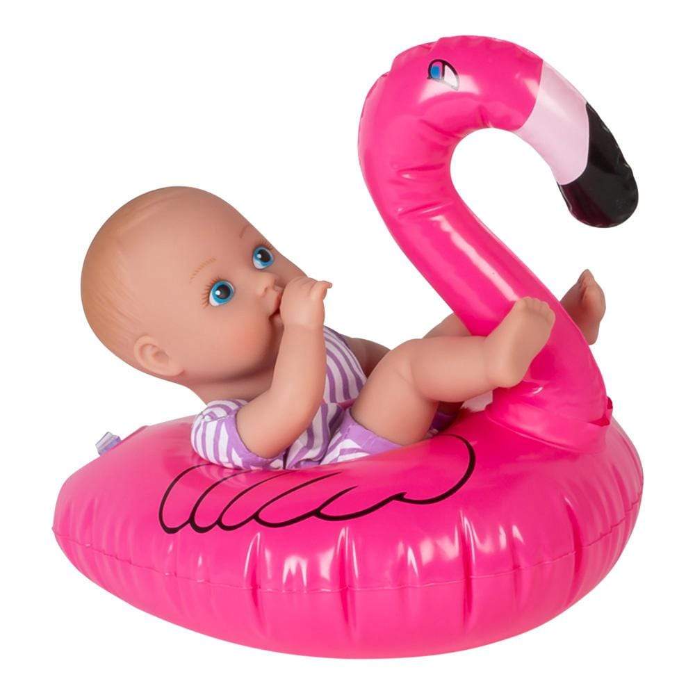 Adora Baby Bath Toy SplashTime Baby Doll Tot Fun Flamingo, 8.5 inches