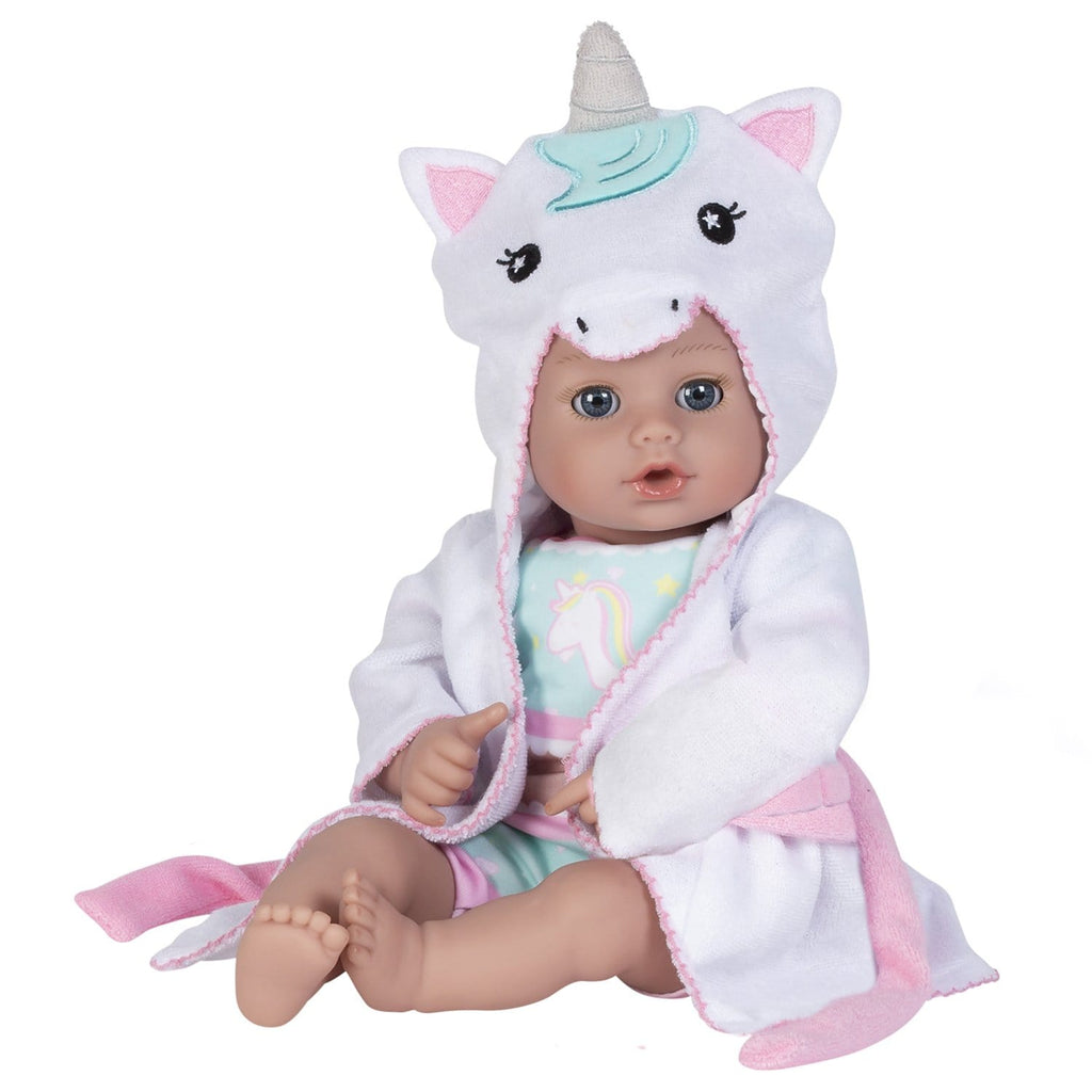 Adora Water Baby Doll BathTime Unicorn Doll, 8.5 inch Bath Toy