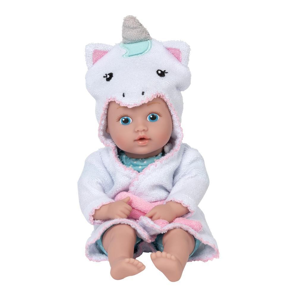 Adora Baby Doll for 1 year olds - BathTime Tot Unicorn, 8.5 inches