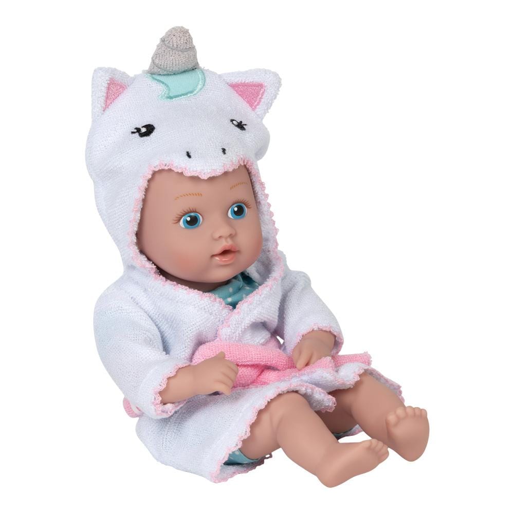 Adora Baby Doll for 1 year olds - BathTime Tot Unicorn, 8.5 inches