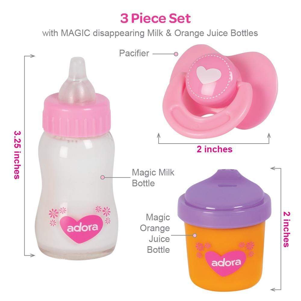 Adora Baby Doll Accesorries - 3 piece Magic Sippy Set