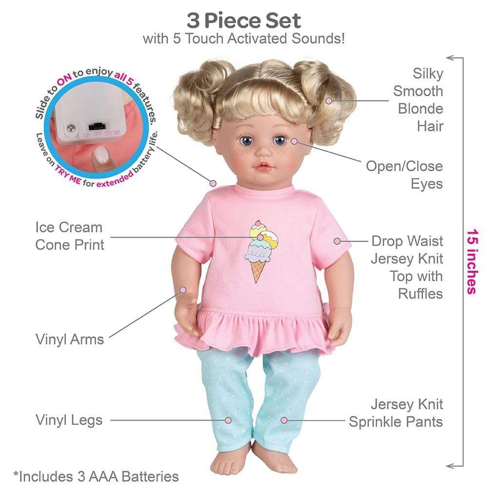 Adora Doll Interactive Baby Doll - My Cuddle & Coo Sweet Dreams