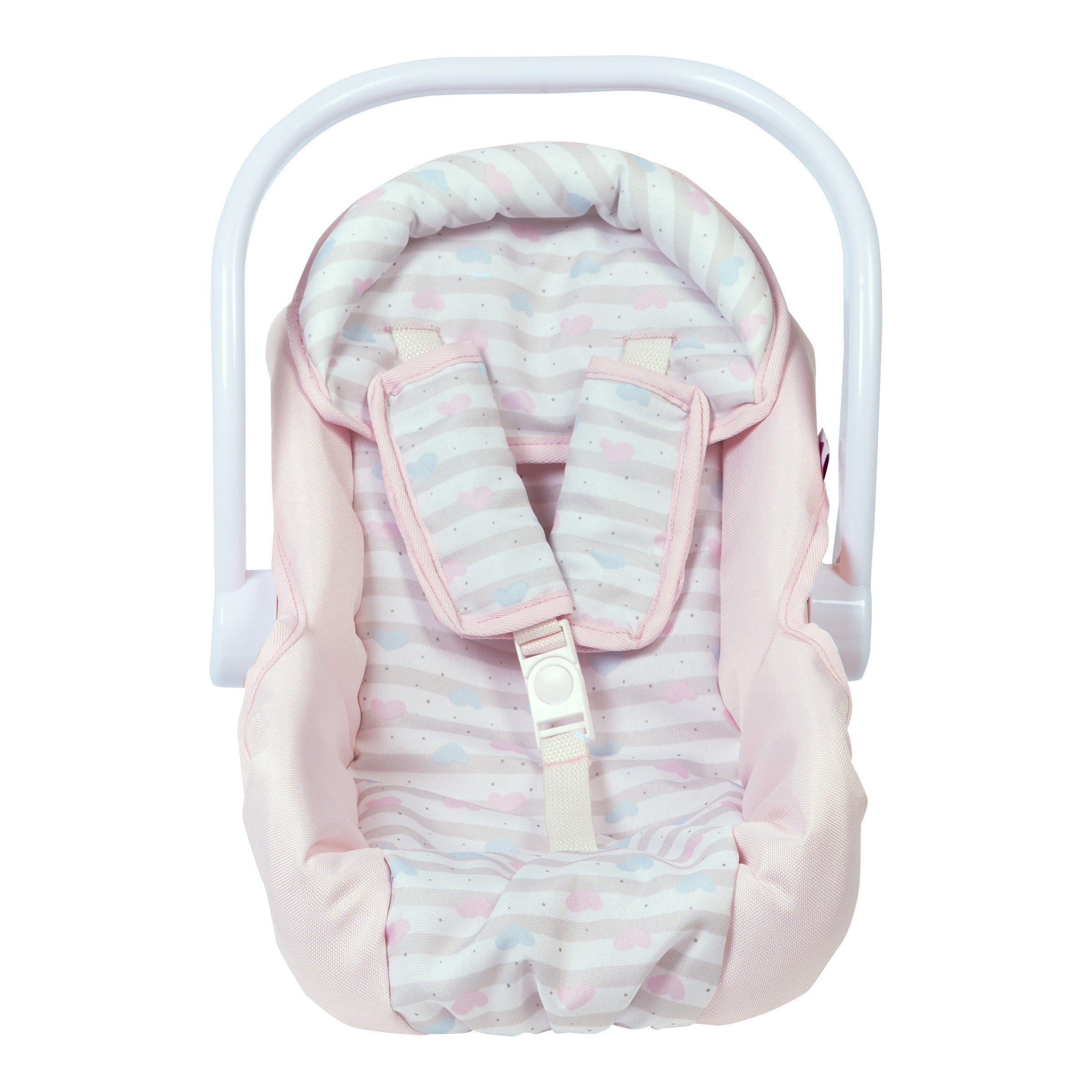 Adora Baby Doll Car Seat Carrier in Classic Pastel Pink Print