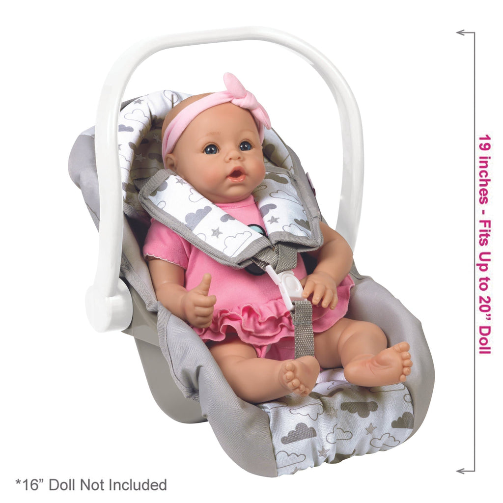 Adora Baby Doll Car Seat Carrier- Gender Neutral Twinkle Stars