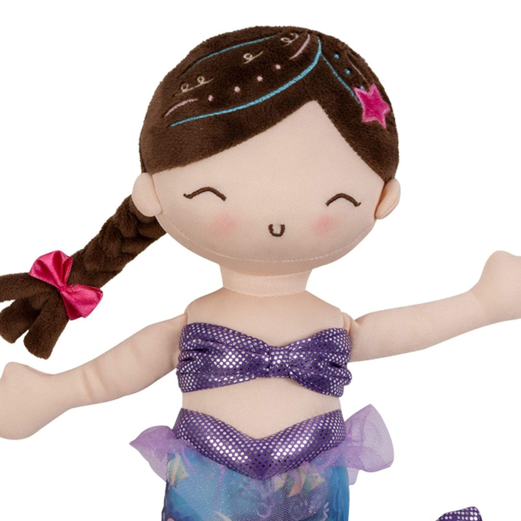 Adora Color-changing Soft Plush Mermaid Doll Coral, 10 inches