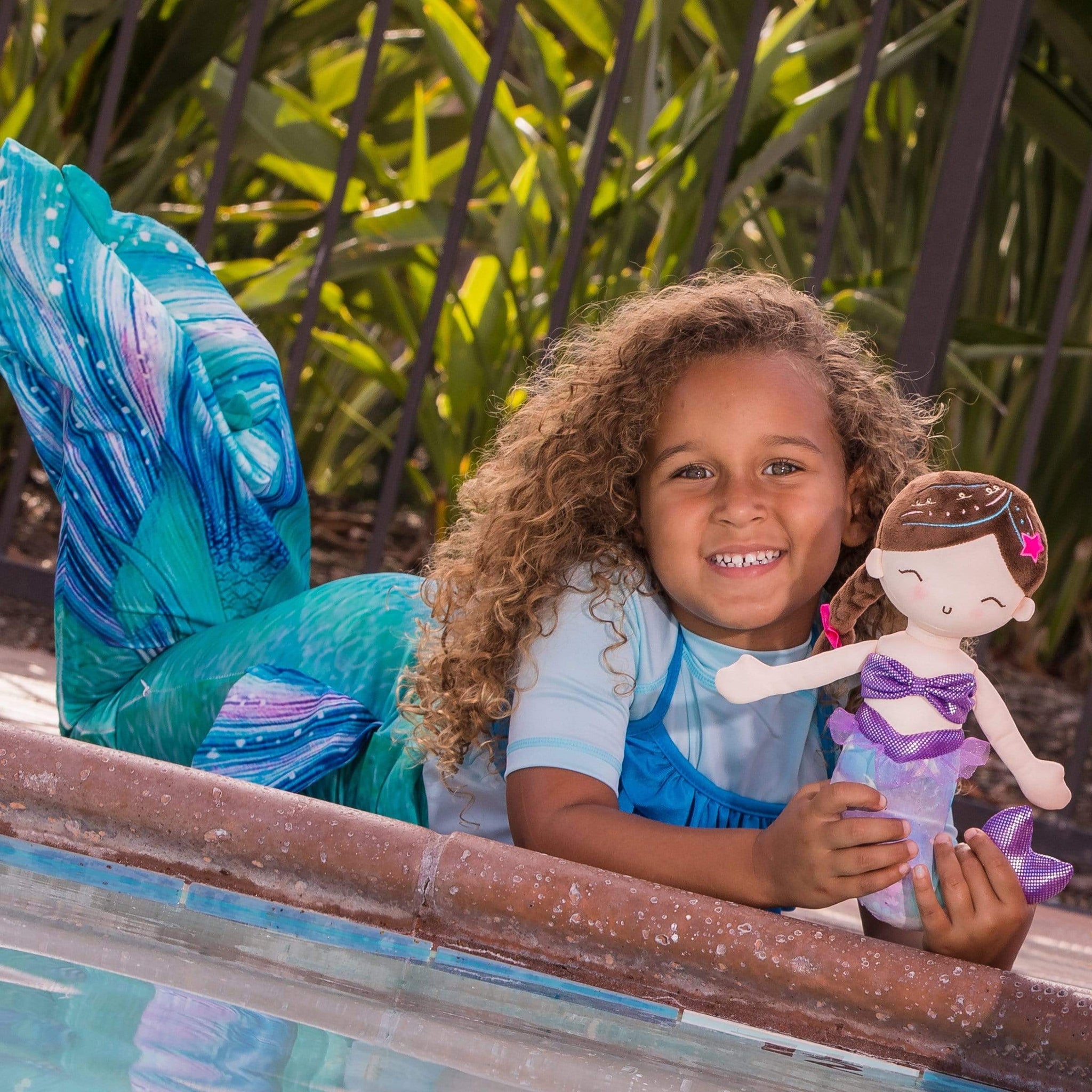Color-changing Soft Adora Mermaid Magic Doll Coral, 10 inches