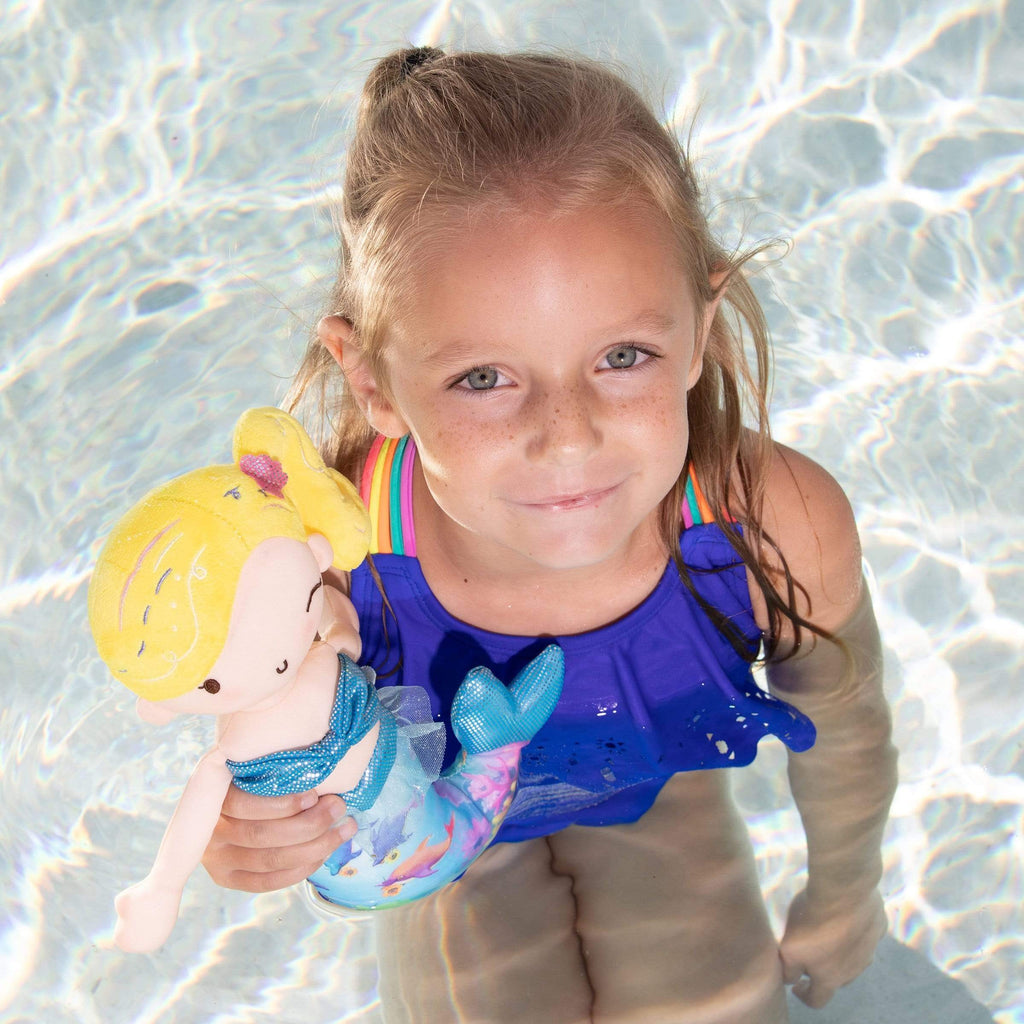 Adora Color-changing Soft Plush Mermaid Doll Coral, 10 inches