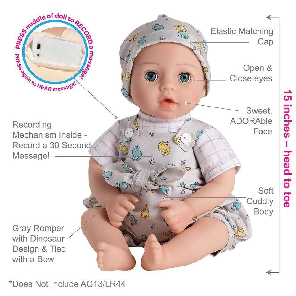 Adora 16 inch Realistic Boy Baby Doll Wrapped in Love Dearest Baby