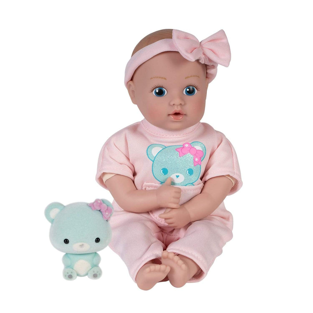 Adora Vinyl Baby Doll with Plush Animal Baby Bear - Be Bright Tots