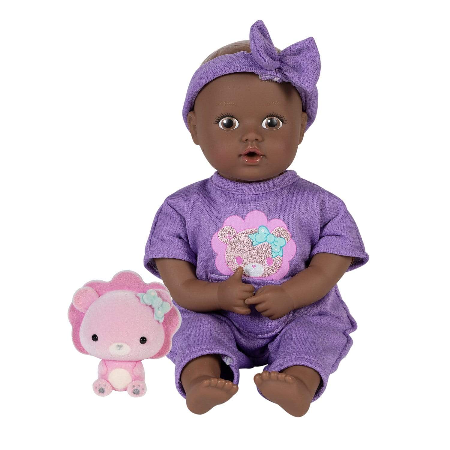 Adora Mini Baby Doll with a Baby Lion Stuffed Animal - Be Bright Tots 