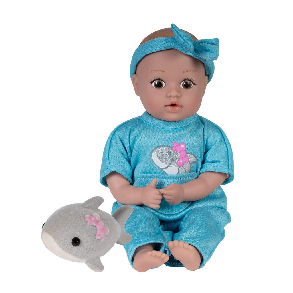 Adora Mini Baby Doll with a Baby Shark Stuffed Animal - Be Bright Tots 