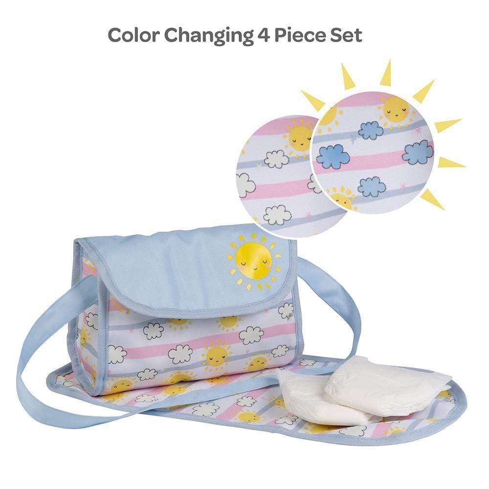 Adora Baby Doll Diaper Bag in Sunny Days Print, Color Changing Toy