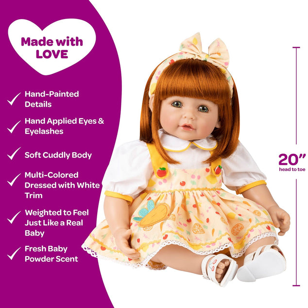 Adora Toddlertime Organic Foodie Baby Doll, Doll Clothes & Accessories Set