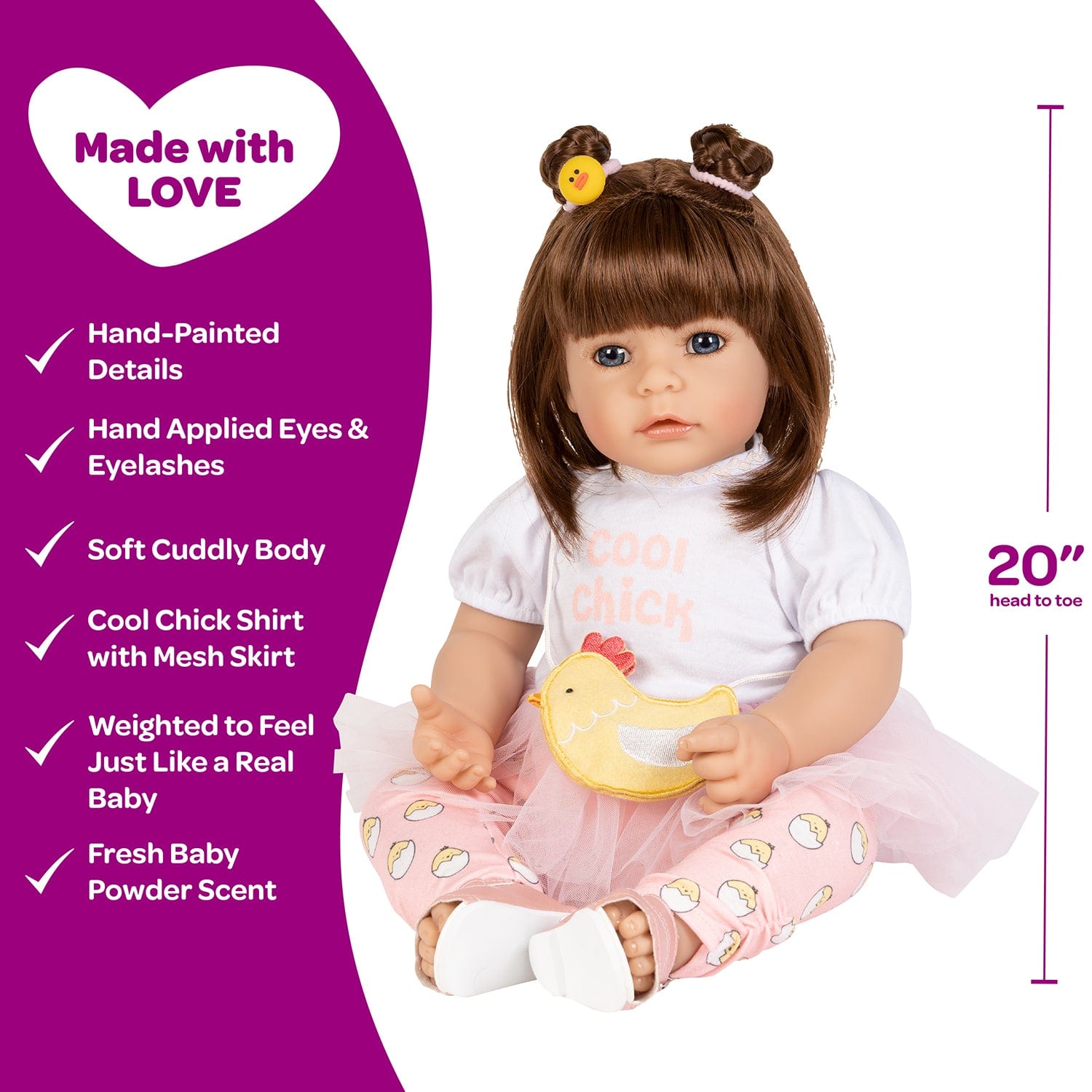 Adora Toddlertime Spring Chick Baby Doll, Doll Clothes & Accessories Set