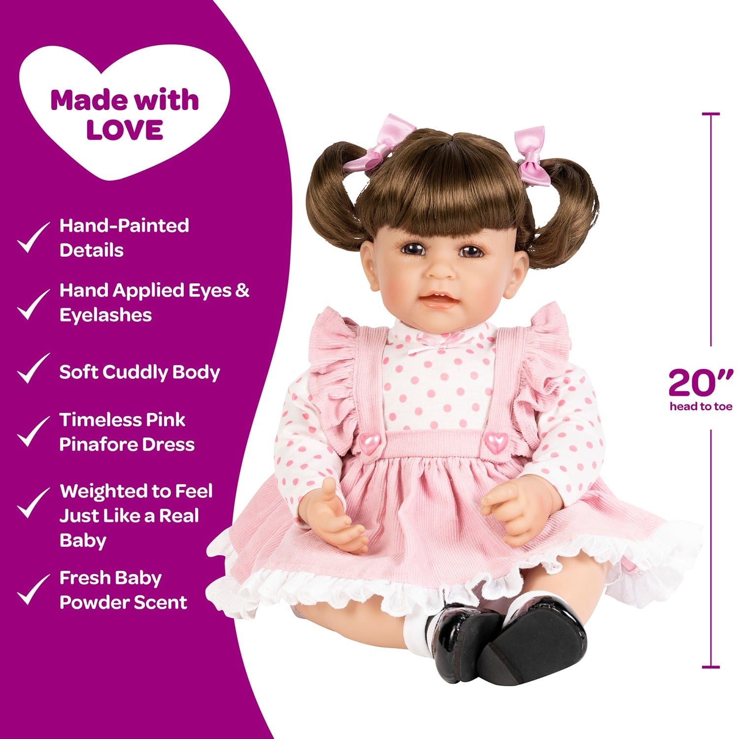 Adora Toddlertime Vintage Girl Baby Doll, Doll Clothes & Accessories Set