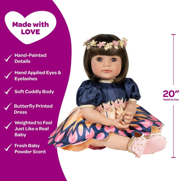 Adora Toddlertime Flutterbye Baby Doll, Doll Clothes & Accessories Set