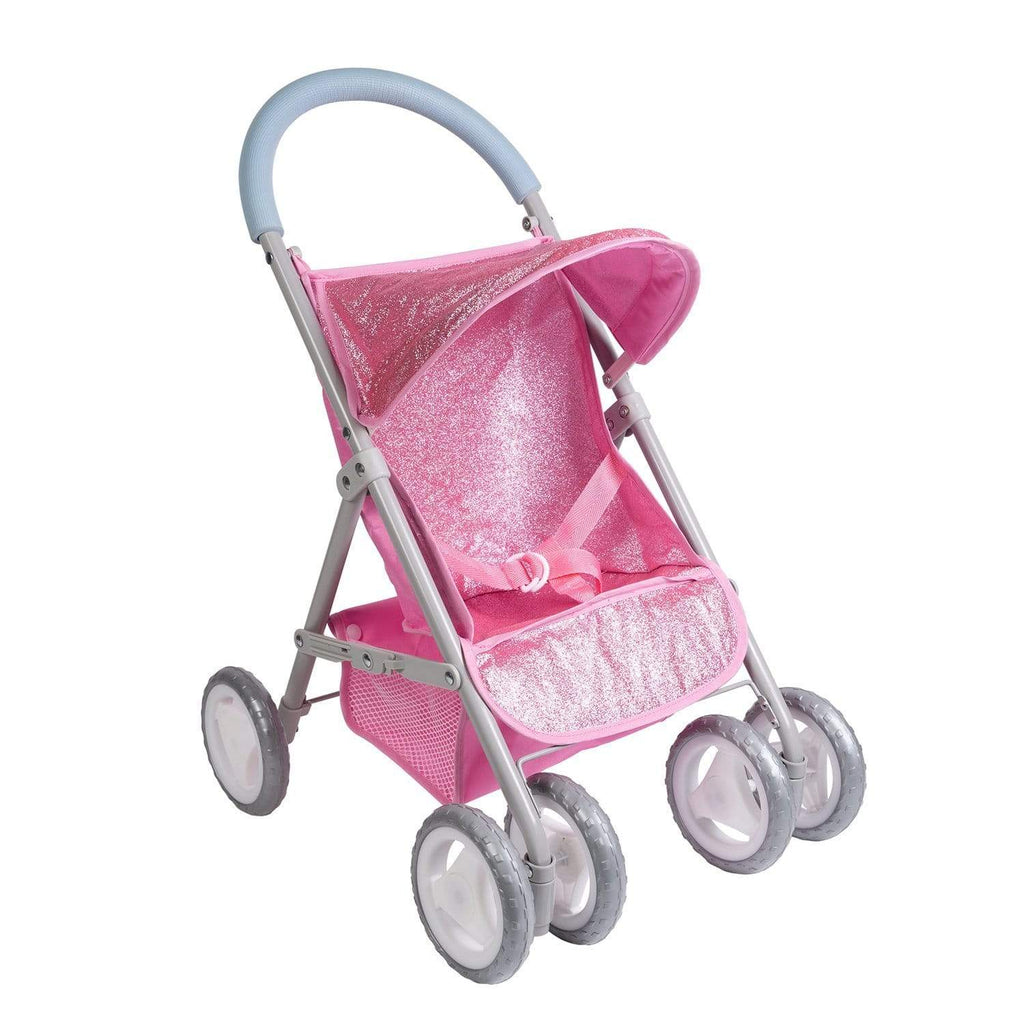 Adora Baby Doll Pink Glam Glitter Medium Shade Stroller, for 20" dolls