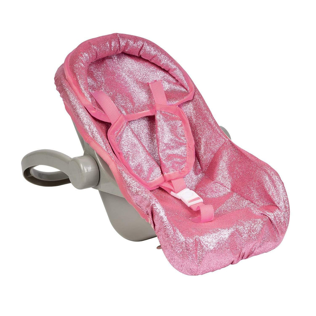 Adora Baby Doll Glam Glitter Car Seat Carrier, fits doll up to 20"
