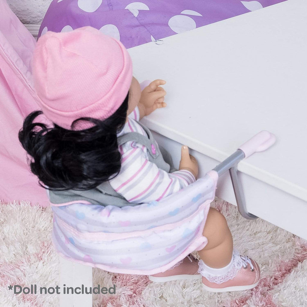 Adora Table Feeding Seat, Baby Doll Accessories in Classic Pastel Pink
