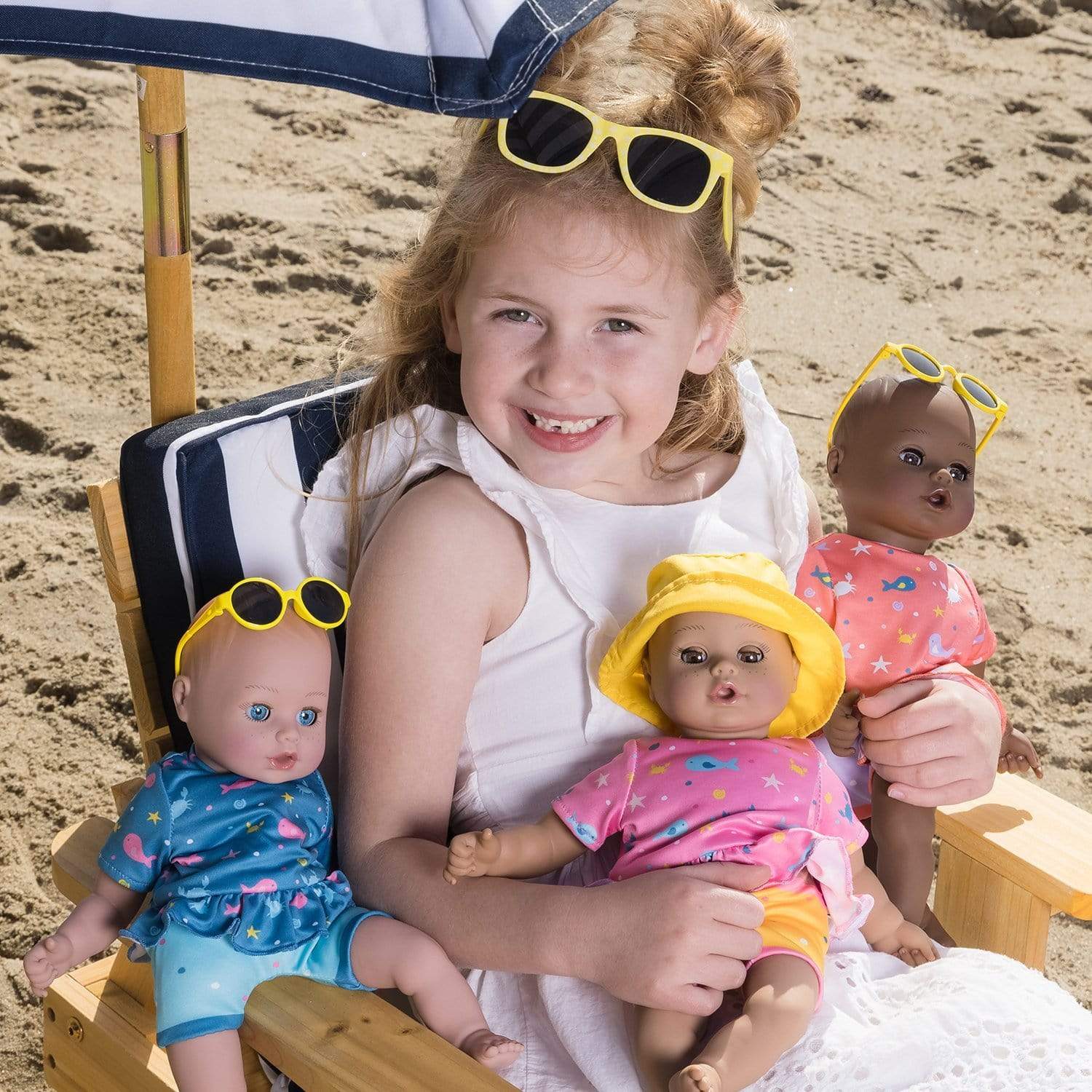 Adora Beach Baby Doll Piper - Interactive - UV/Sun Activated Freckles & Rosy Cheeks