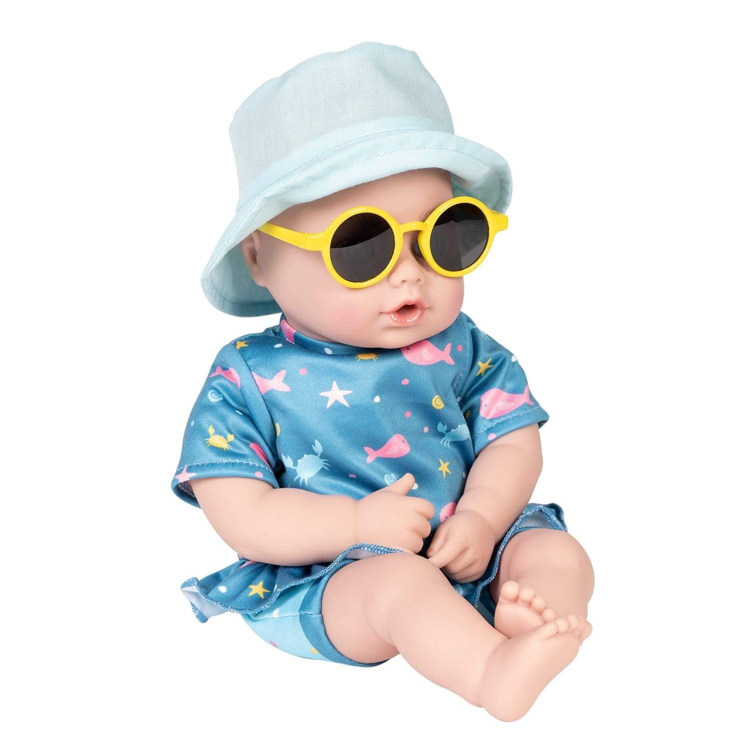 Adora Beach Baby Doll Sunny - Interactive UV/Sun Activated Freckles & Rosy Cheeks