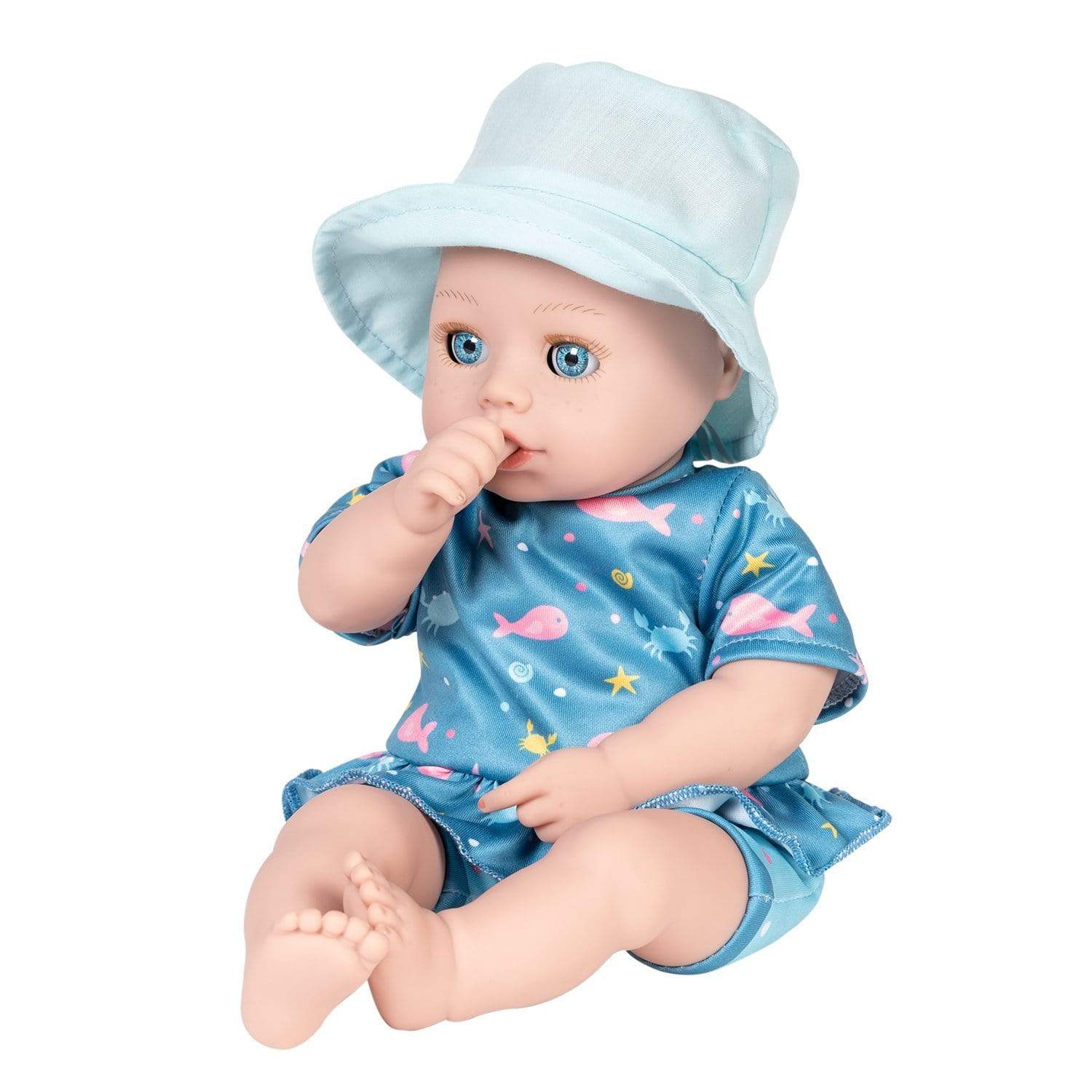 Adora Beach Baby Doll Sunny - Interactive UV/Sun Activated Freckles & Rosy Cheeks