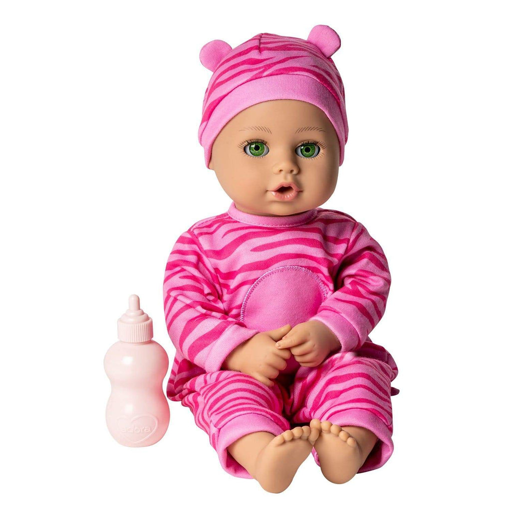 Adora PlayTime Baby Doll Tiger Bright, Pink Baby Doll for Toddlers 1+