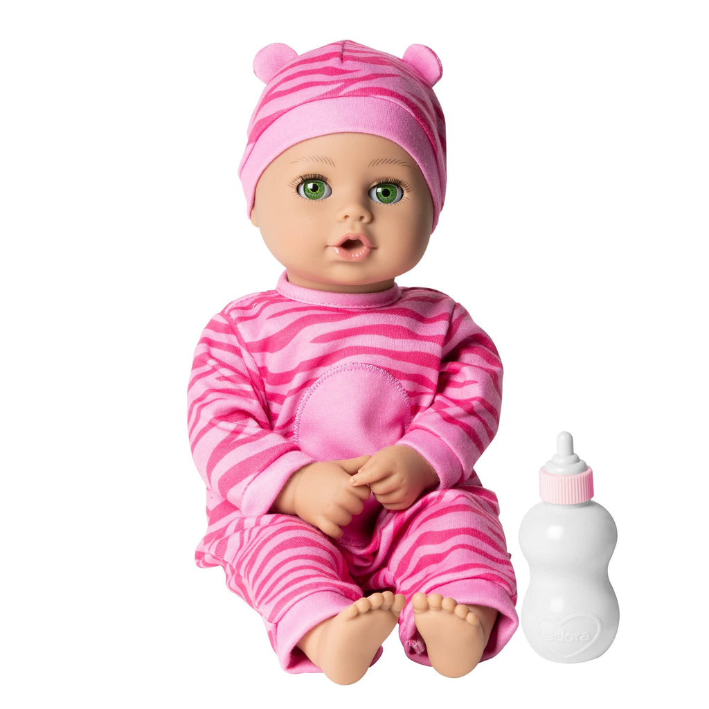 Adora PlayTime Baby Doll Tiger Bright, Pink Baby Doll for Toddlers 1+