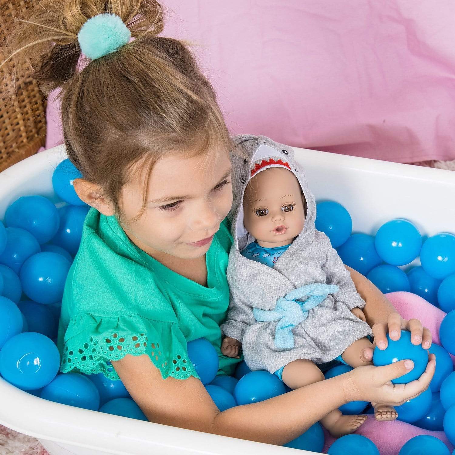Adora Doll Toddler Water Bath Toys BathTime Baby Shark, 13