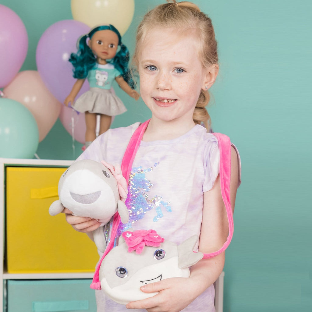 Adora Be Bright Purse for Little Girls - Eyes Light Up with Colors!
