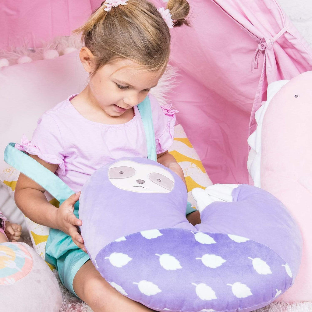 Adora Glow in the Dark Pillow - Sloth Stuffed Animal Design