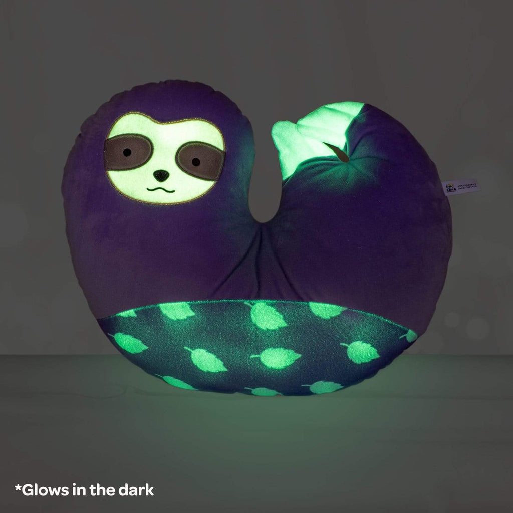 Adora Glow in the Dark Pillow - Sloth Stuffed Animal Design