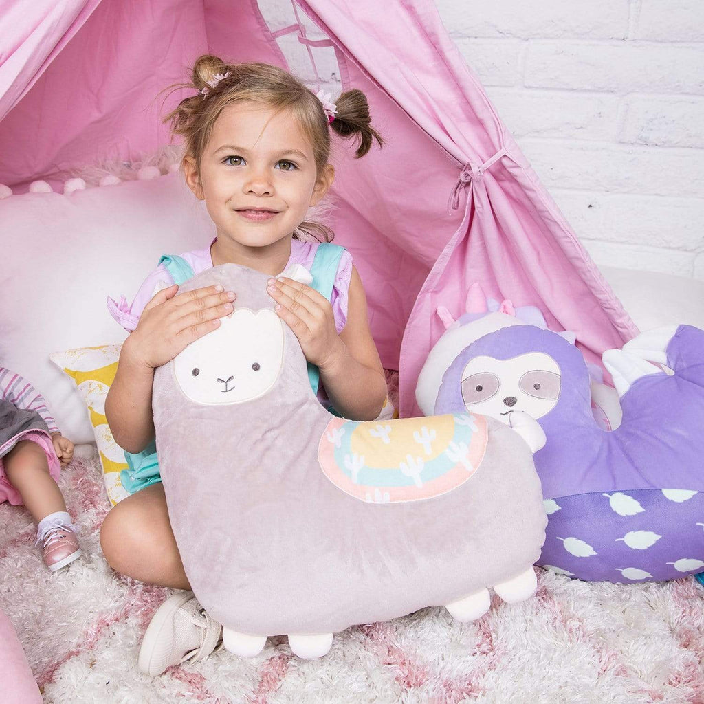 Adora Glow in the Dark Plush Pillow - Llama Stuffed Animal Design