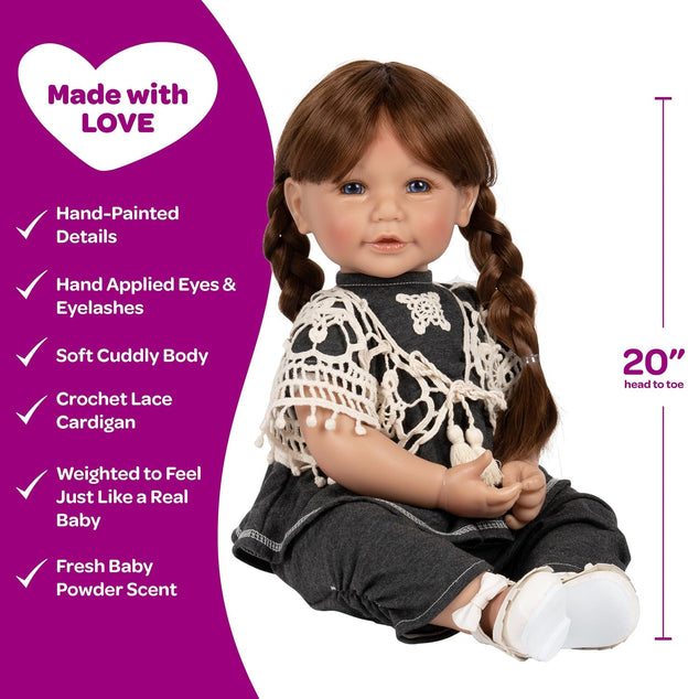 Adora Toddlertime Lace, Lace Baby Doll, Doll Clothes & Accessories Set