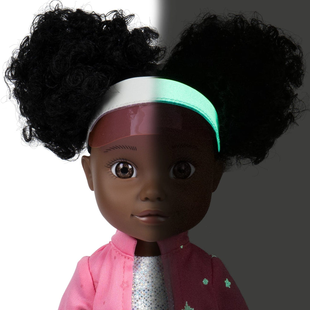 Serena from Adora's Glow Girl Collection! Feauring glow-in-the-dark fashion and accessories