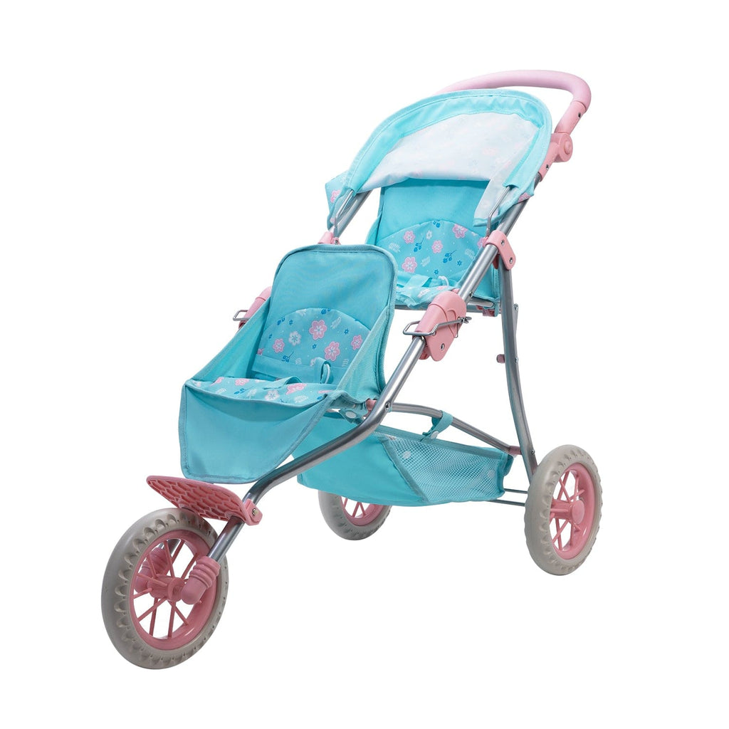 Flower Power Twin Baby Doll Stroller