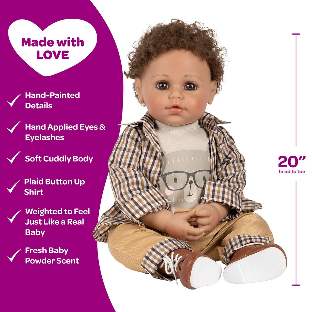 Adora Toddlertime Bear Hugs Boy Baby Doll, Doll Clothes & Accessories Set - 20 Inch Doll