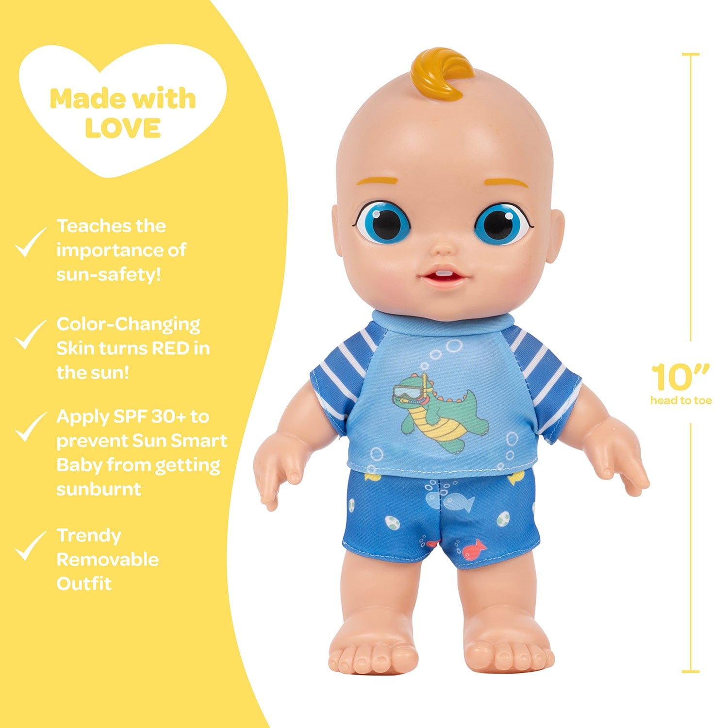 Adora Sun Smart Color-Changing Baby Doll & Doll Clothes Set - Rawrsome!