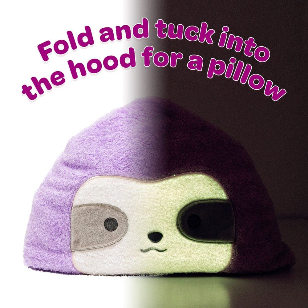 Adora Snuggle & Glow Sloth Plushie Hoodie, Glows in the Dark