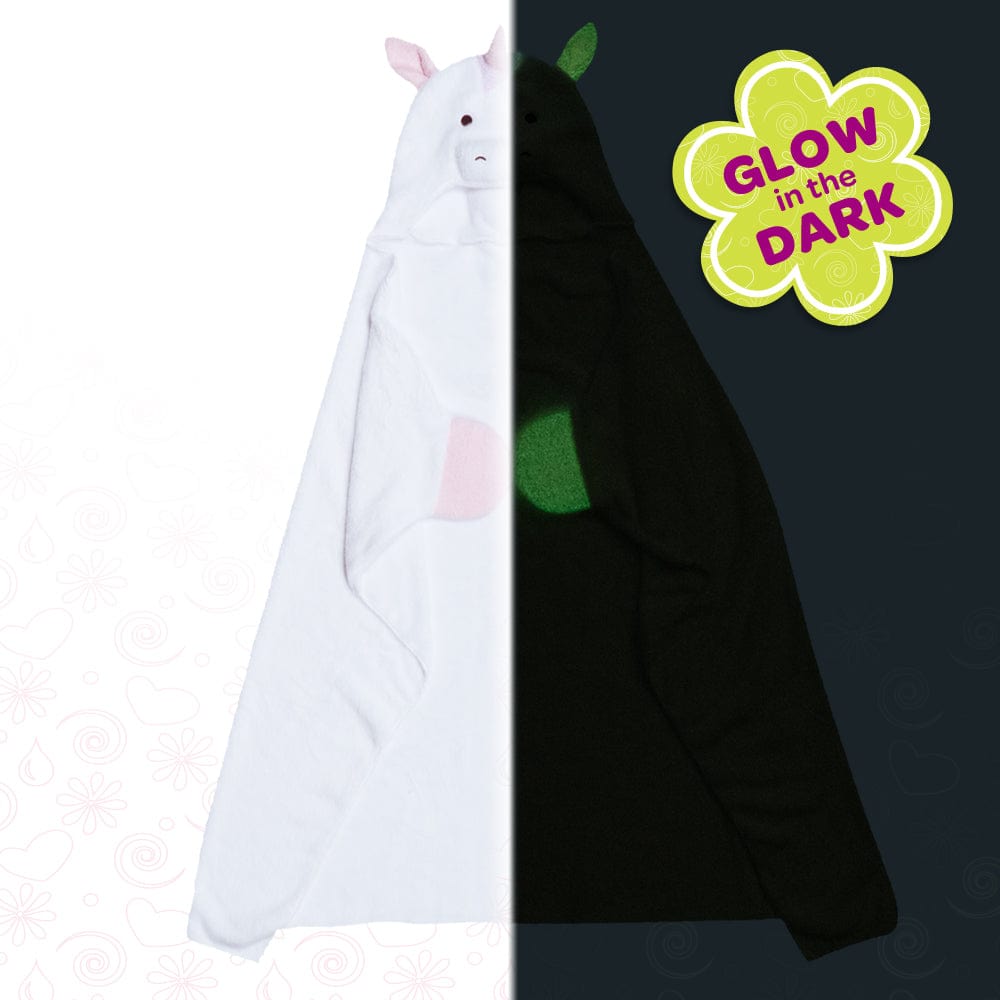 Adora Snuggle & Glow Unicorn Plushie Hoodie, Glows in the Dark