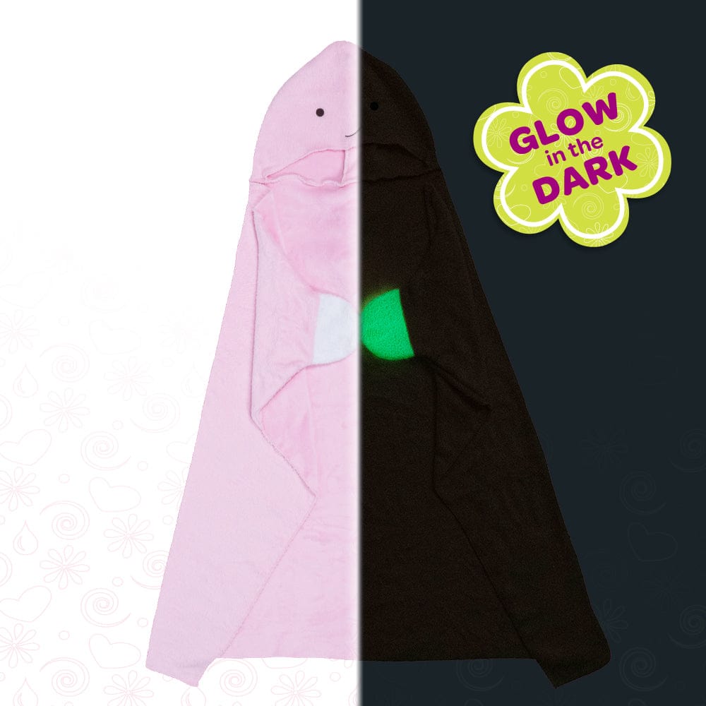 Adora Wearable Blanket Hoodie for Kids - Snuggle & Glow Dino Blanket