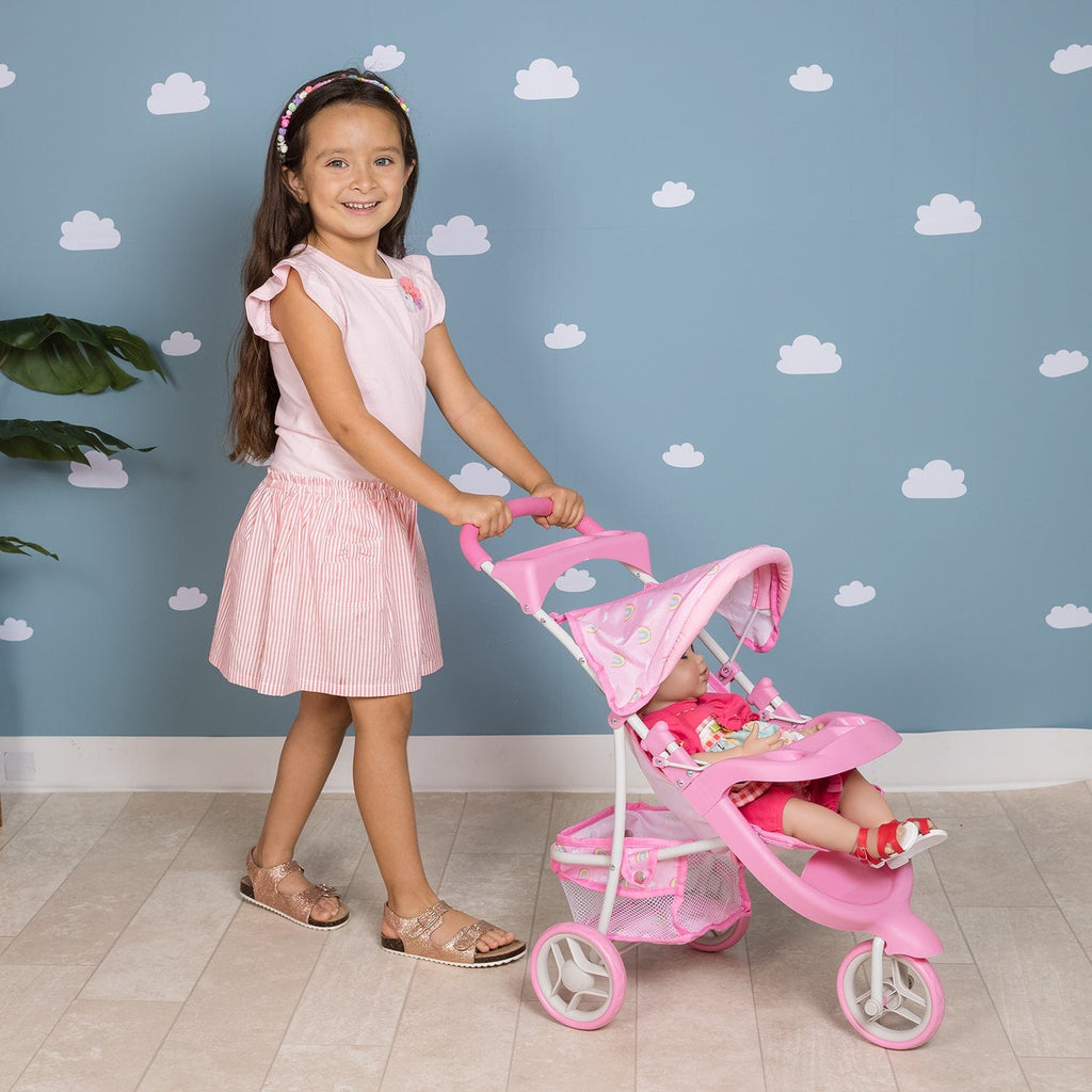 Rainbow Rose Snack N Go Baby Doll Stroller