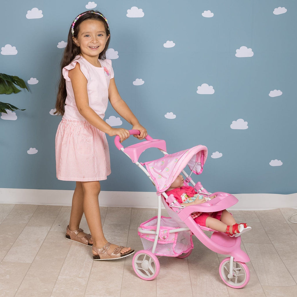 Rainbow Rose Snack N Go Baby Doll Stroller