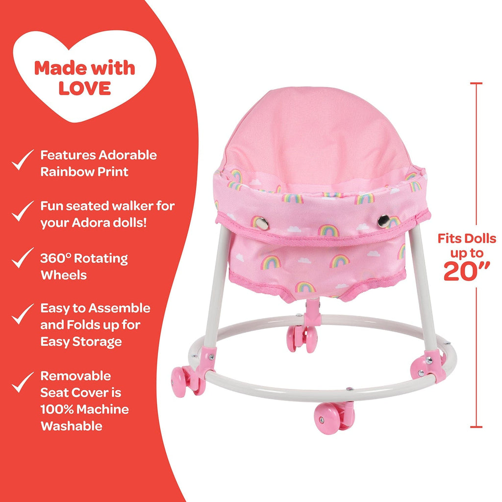 Rainbow Rose Baby Doll Walker