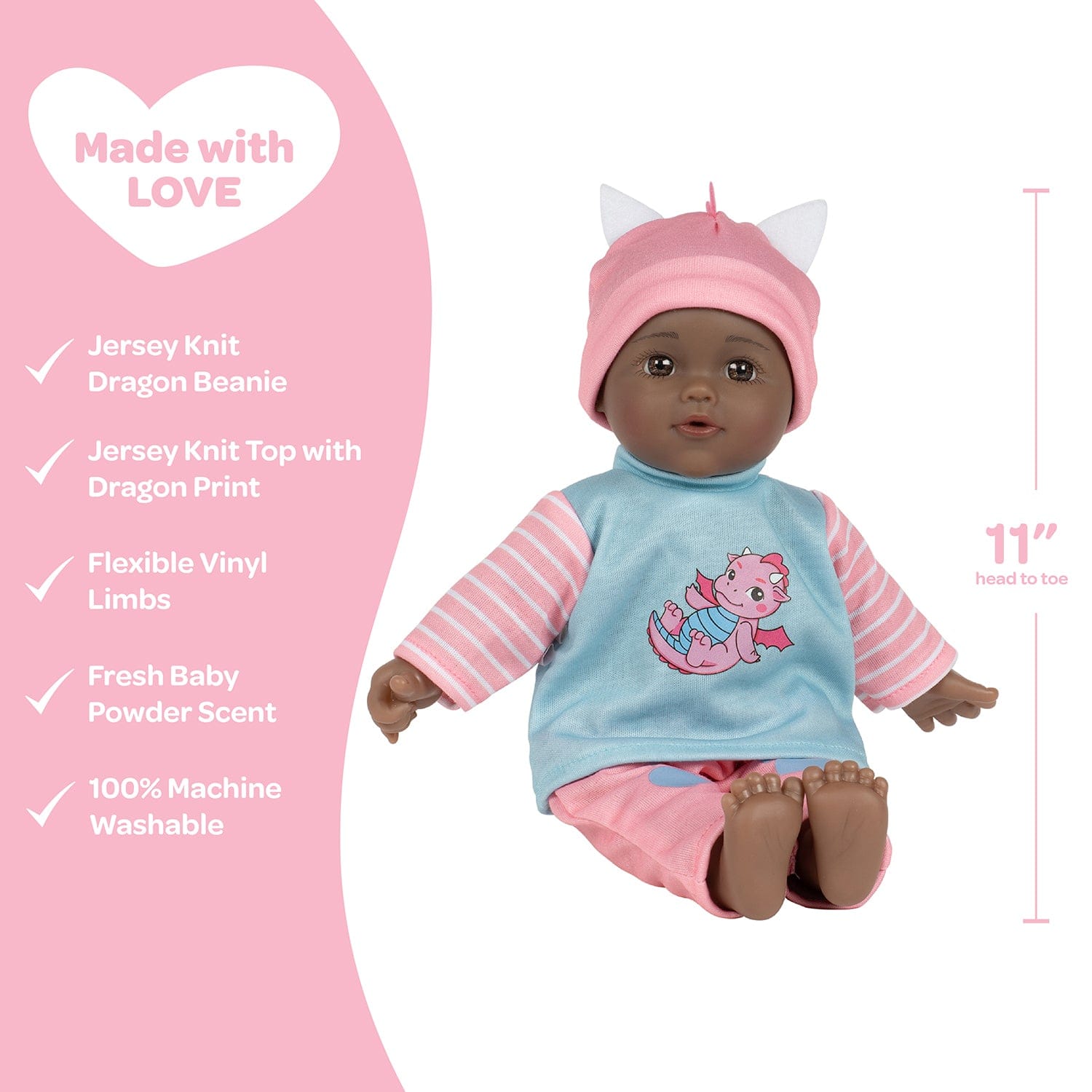 Sweet Dragon 11 Inch Baby Doll from Adora's Little Love Collection