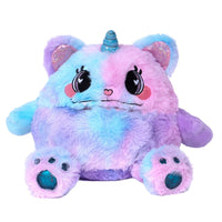 Adora's Kitty Calm Cuddle Monster cute stuffed animal has ultra-soft faux fur to provide maximum soothing, plus built-in fidget toys in her paws, ears, and tail to provide sensory relief. She has a 1 lb. weighted body to help relieve anxiety and stress, plus her 7