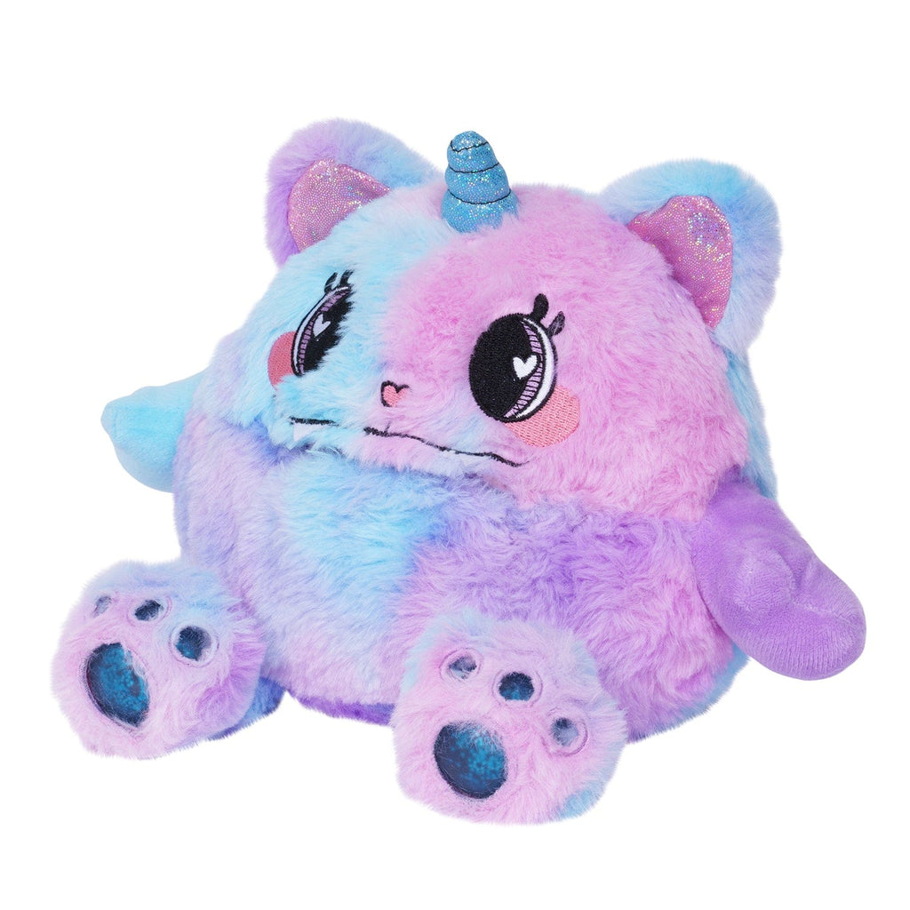 Adora's Kitty Calm Cuddle Monster cute stuffed animal has ultra-soft faux fur to provide maximum soothing, plus built-in fidget toys in her paws, ears, and tail to provide sensory relief. She has a 1 lb. weighted body to help relieve anxiety and stress, plus her 7" size is perfect for little hands. 
