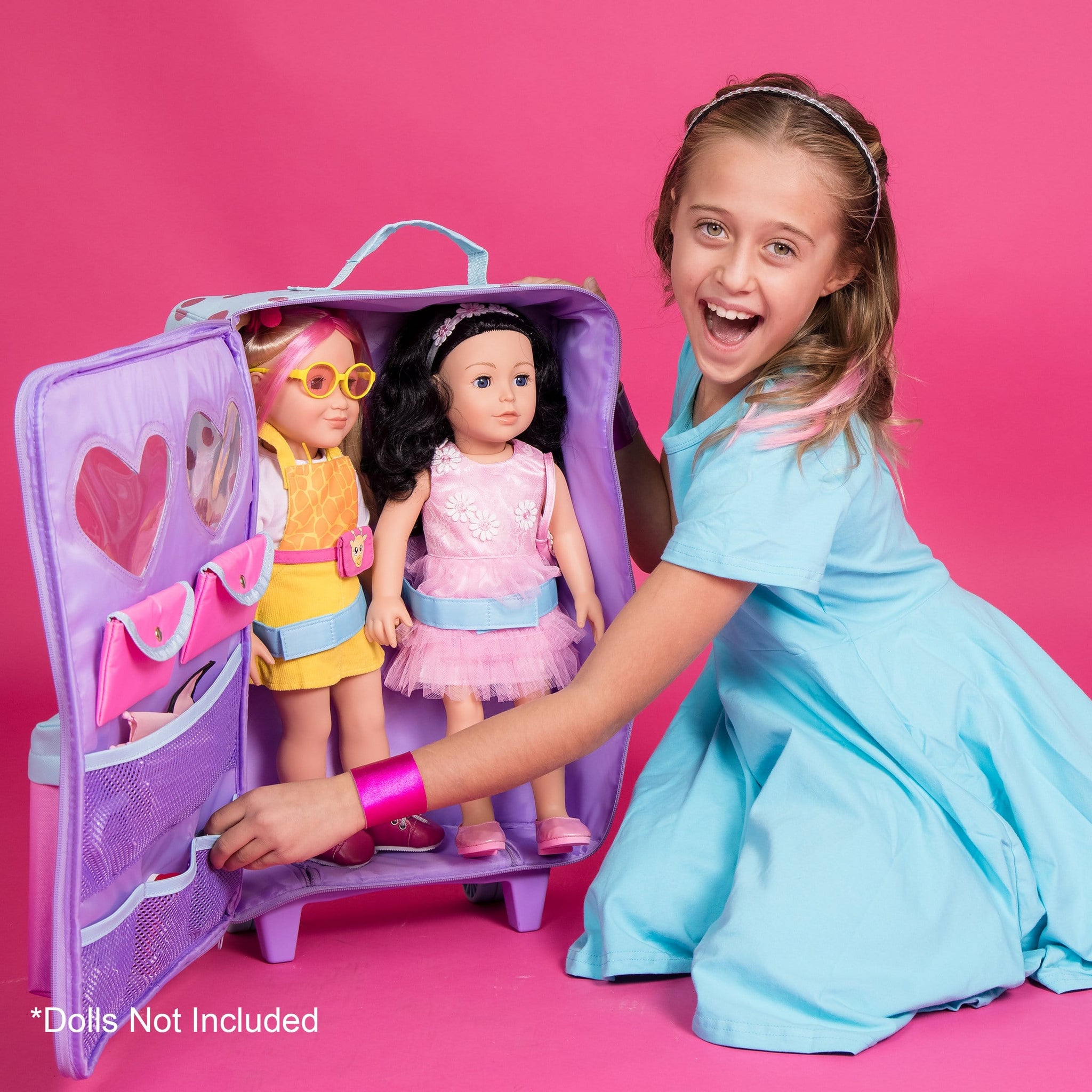 Amazing Girls 18 inch Doll Accessories Double Rolling Bag (Amazon