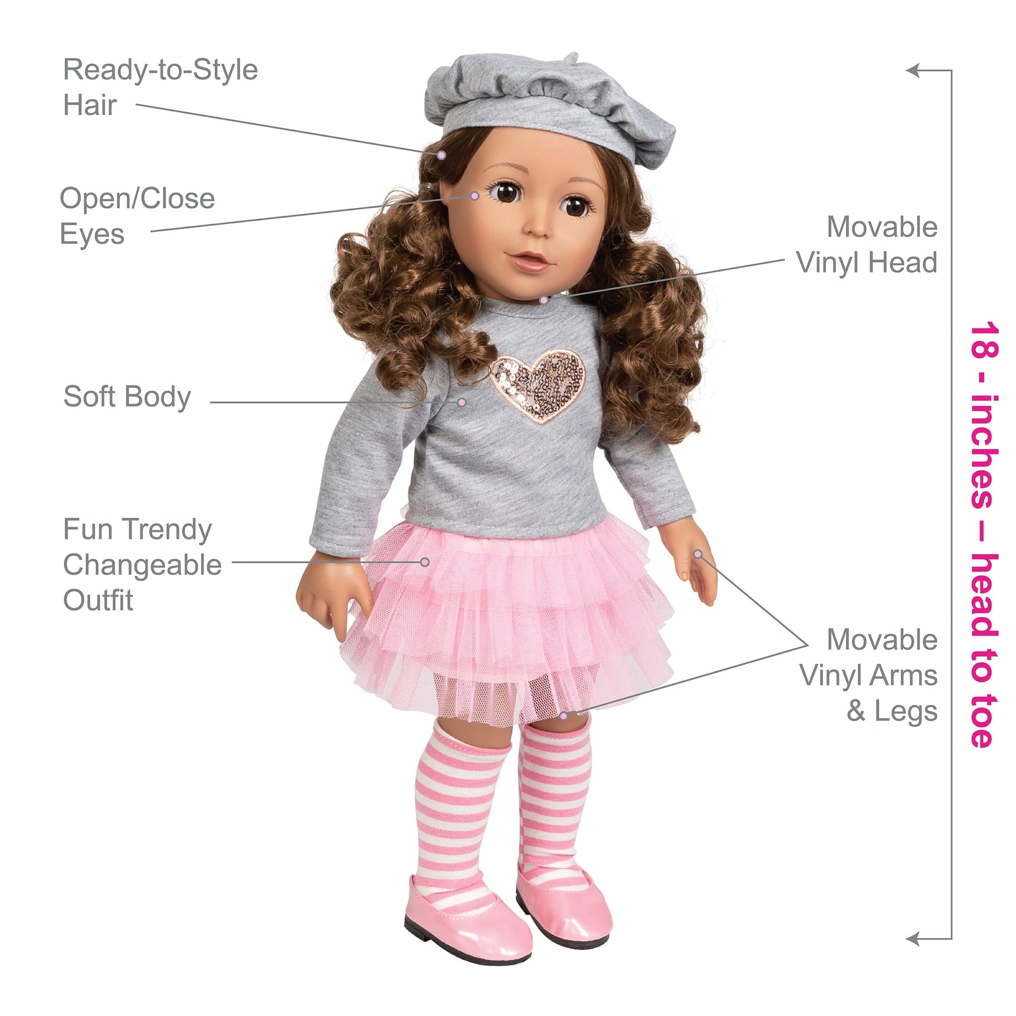 Amazing Girls 18 inch Doll Jacqueline – Adora